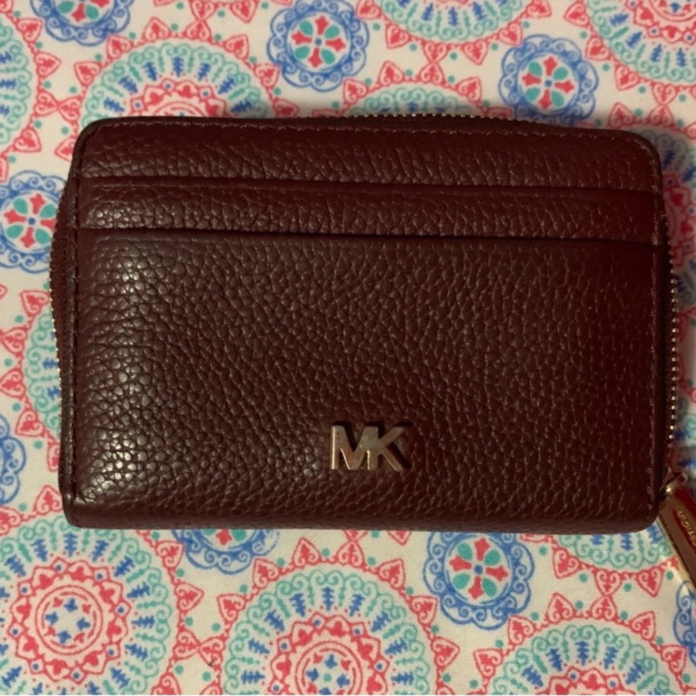 Michael Kors Burgundy Small Zip-Around
Wallet